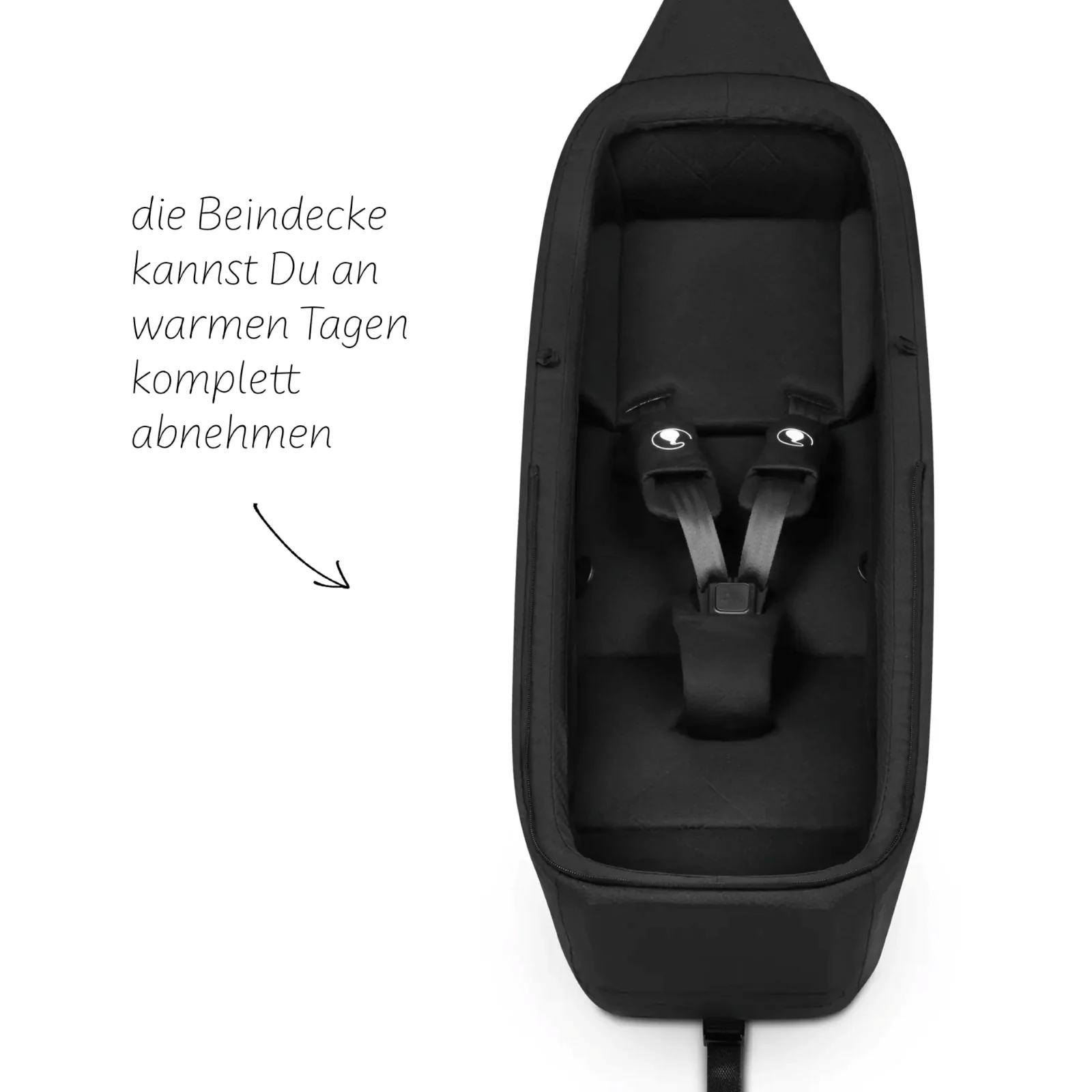 ABC Design Neugeboreneneinsatz Ink für Tour Kinderfahrradanhänger - Image 4