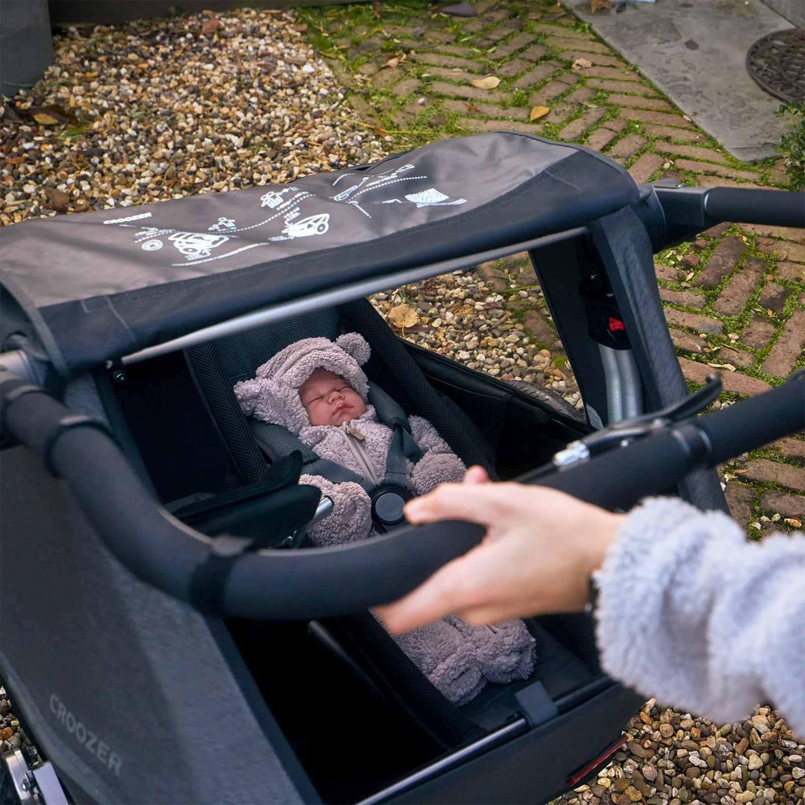 Croozer Kid Yuuna 2 Kinderfahrradanhänger - Moonlight black - Image 19