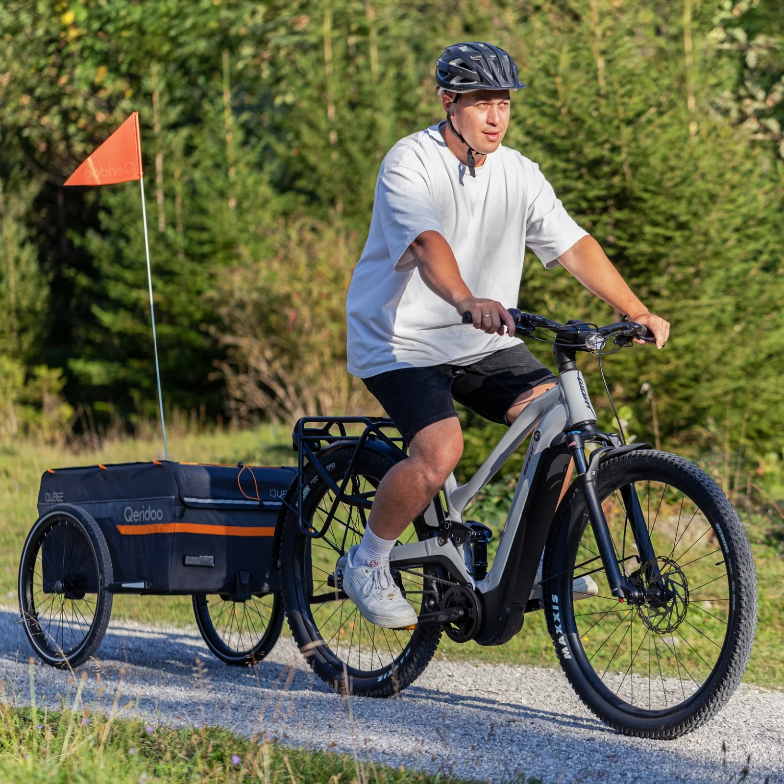 Qeridoo Qubee Fahrrad Lastenanhänger - Grey - Image 6