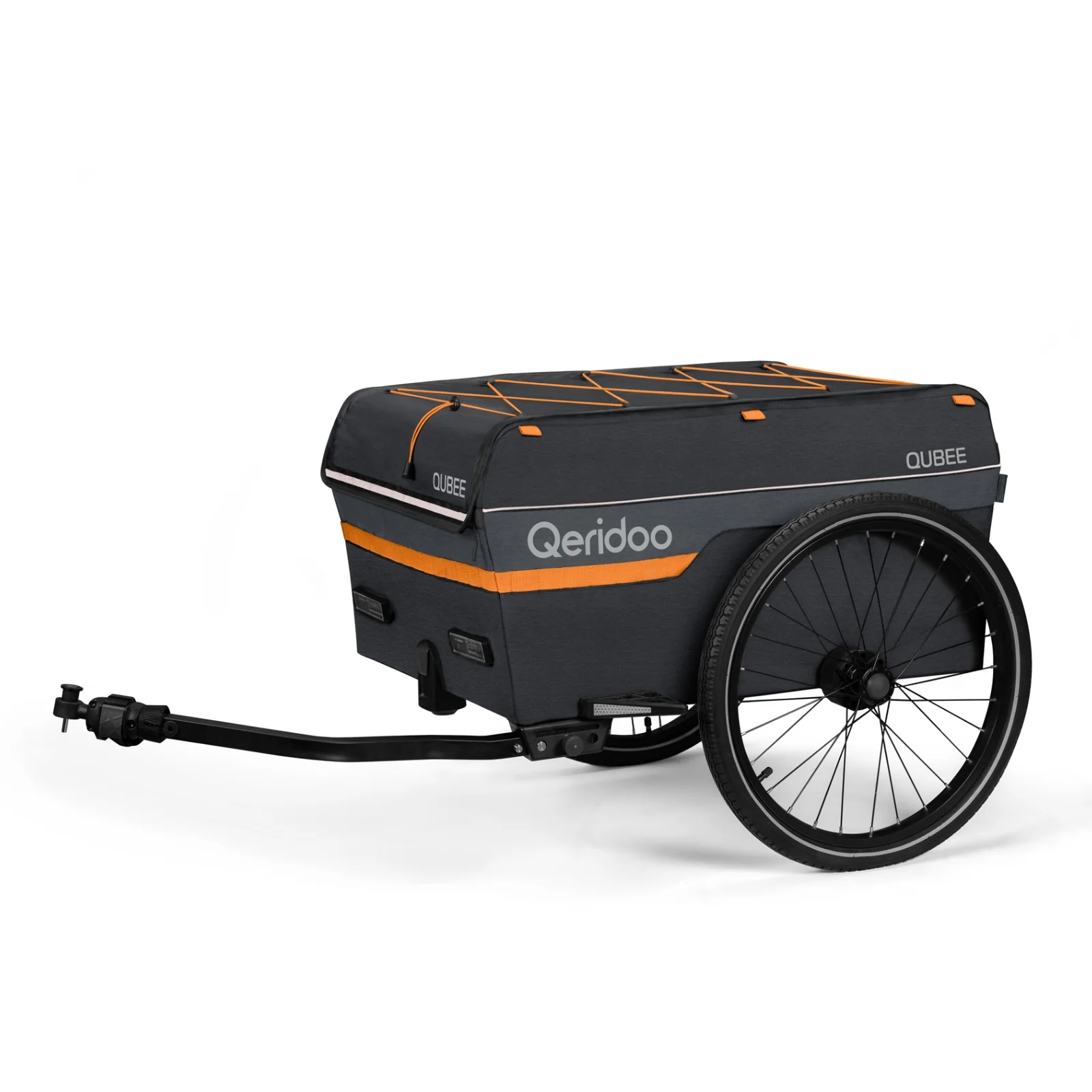 Qeridoo Qubee Fahrrad Lastenanhänger - Grey - Image 7
