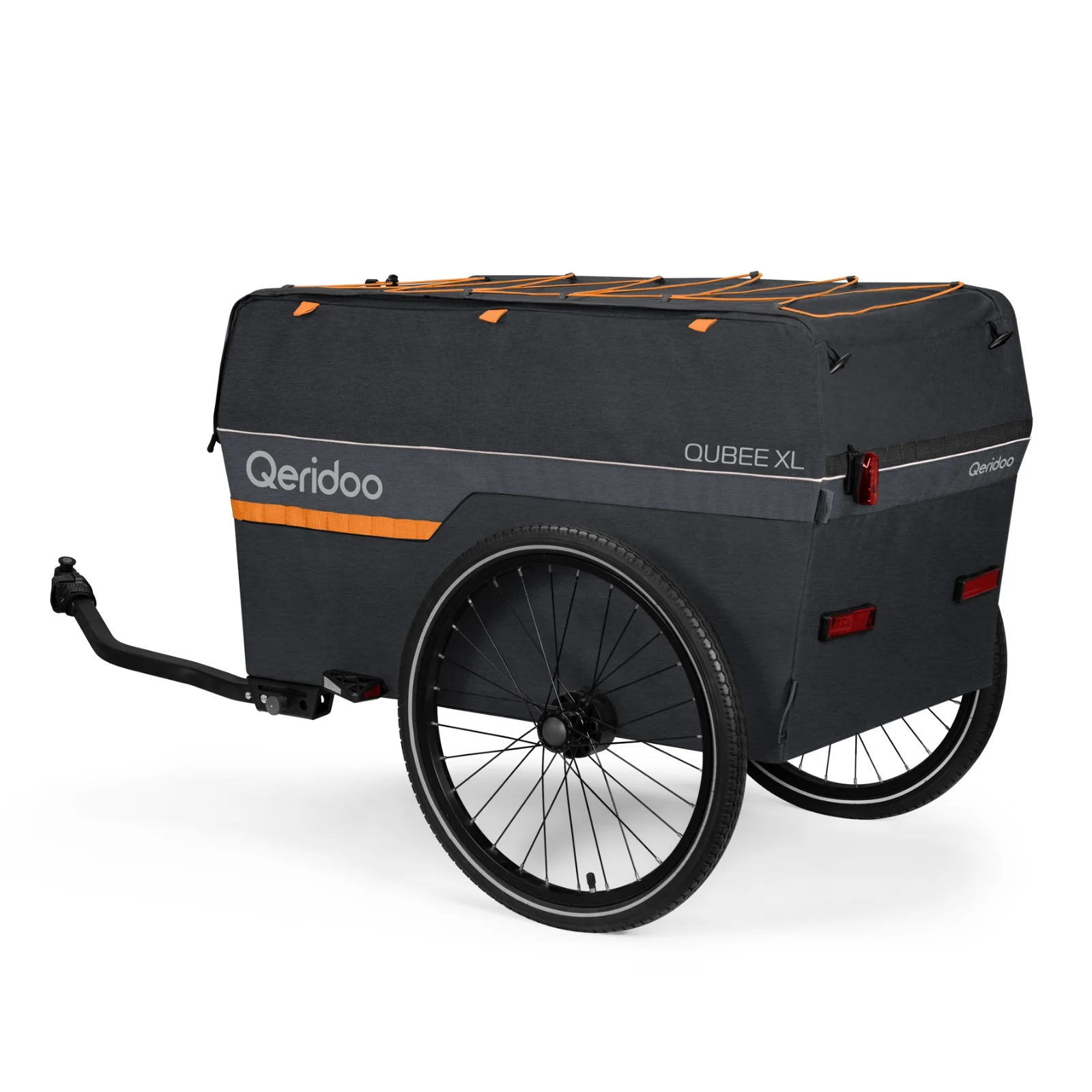 Qeridoo Qubee XL Fahrrad Lastenanhänger - Grey - Image 8