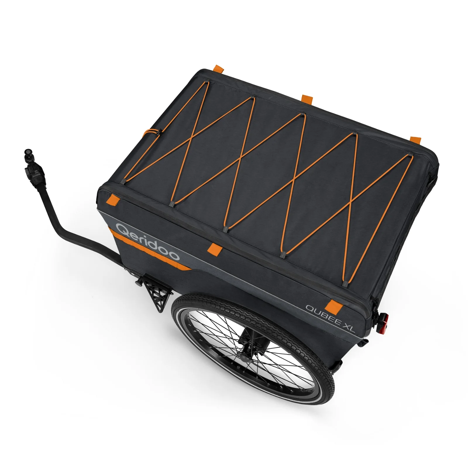Qeridoo Qubee XL Fahrrad Lastenanhänger - Grey - Image 9