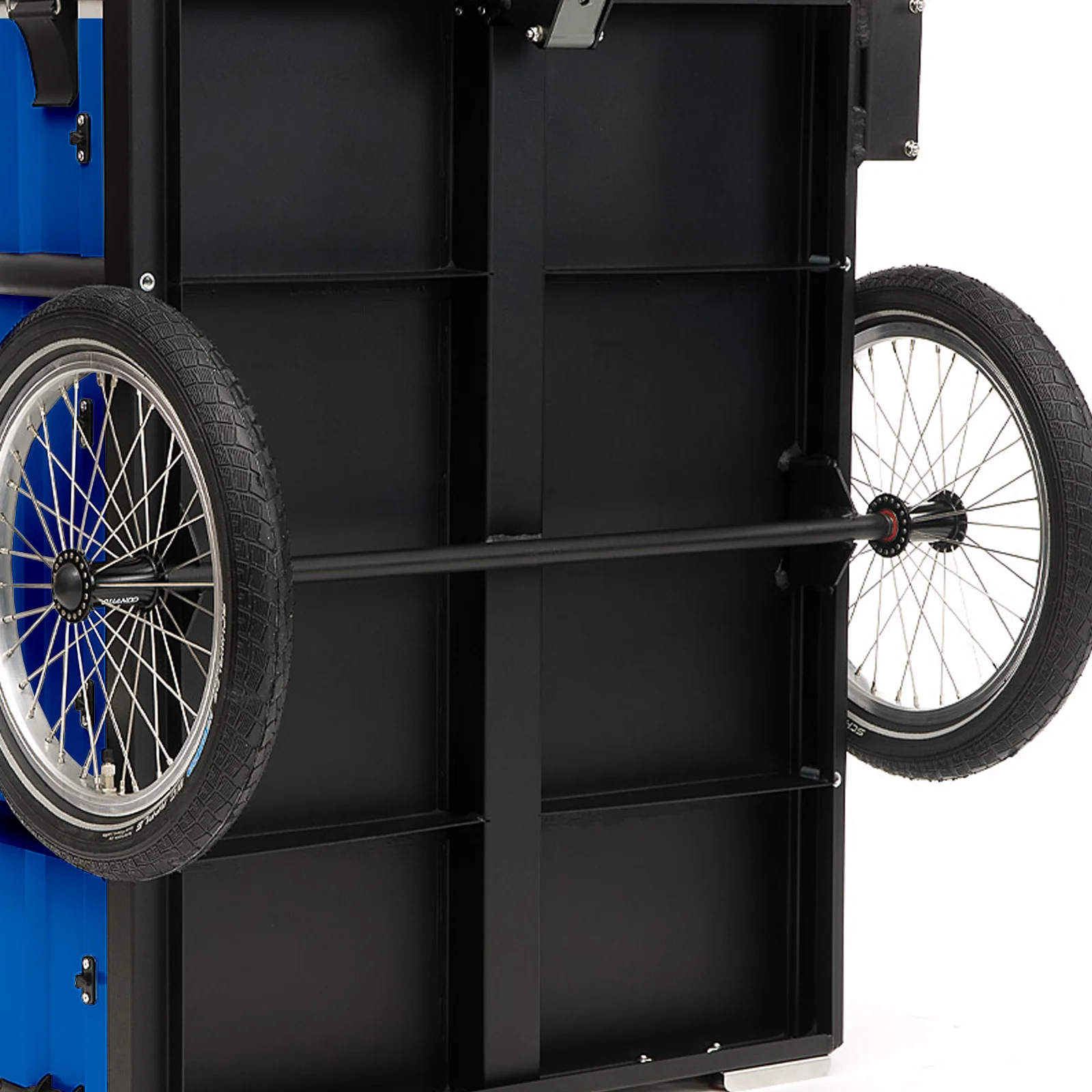 Roland Carrie M.e. mit Bordwand Fahrrad Lastenanhänger - Blau - Image 6